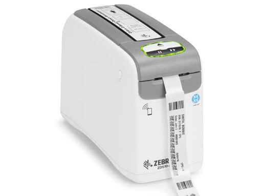 La impresora de brazaletes Zebra ZD510-HC especializada en el cuidado de la salud